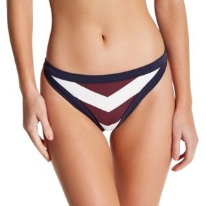 TED BAKER Dallia Navy Rowing X-Small Stripe Bikini Bottom NWT